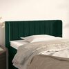 vidaXL Kopfteil mit Ohren Dunkelgr&uuml;n 103x16x78/88 cm Samt