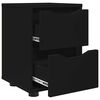 vidaXL Nachttisch Schwarz 30,5 x 30 x 43 cm Holzwerkstoff
