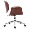vidaXL Drehbare Esszimmerst&uuml;hle 6 Stk. Kunstleder Braun