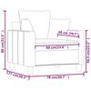 vidaXL Sessel Braun 60 cm Stoff