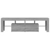 vidaXL TV-Schrank mit LED-Leuchten Grau Sonoma 140x36,5x40 cm