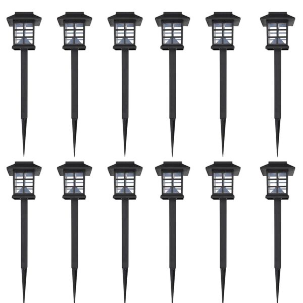 Solarleuchte LED-Licht Set f&uuml;r den Au&szlig;enbereich 12 St&uuml;ck