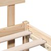 vidaXL Bettgestell mit Kopfteil Braun 75 x 190 cm Massivholz Kiefer