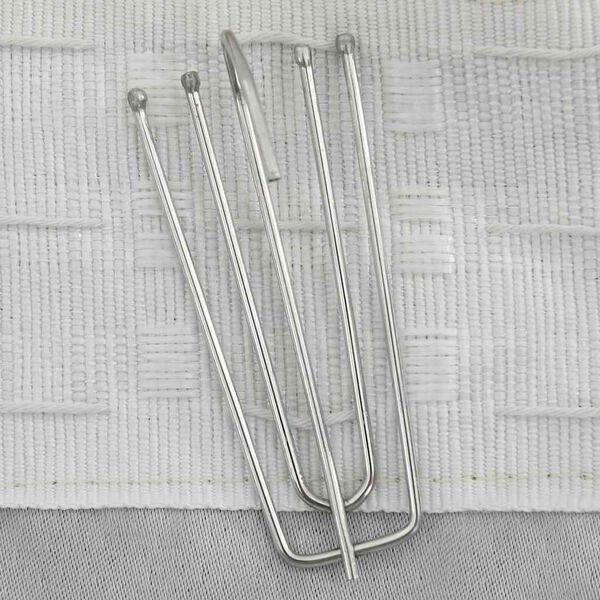 vidaXL Verdunkelungsvorh&auml;nge 2 Stk. Haken Leinenoptik Beige 140x175 cm