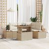 vidaXL Garten Essgruppe mit Kissen mit Kissen 5 pcs Beige und Creme