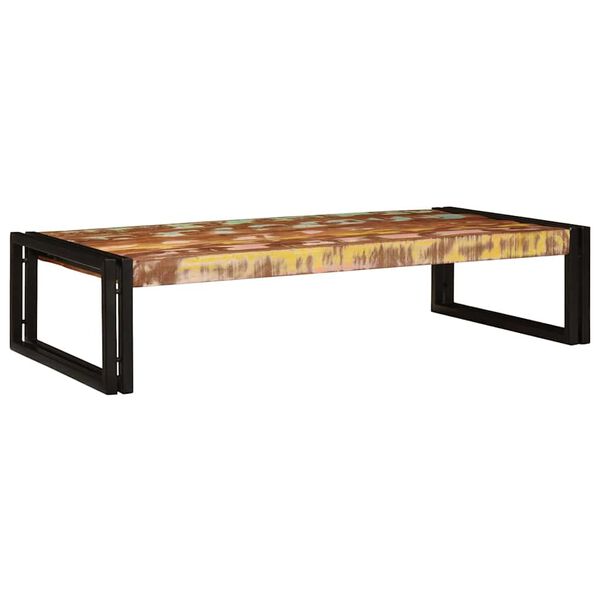 vidaXL Badregal mit Regal Mehrfarbig 100 x 50 x 23 cm Massives Altholz