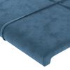 vidaXL Kopfteil Dunkelblau 144x5x118/128 cm Samt