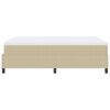 vidaXL Boxspringbett Hellgrau und Wei&szlig; 160 x 200 cm Cordstoff