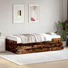 vidaXL Tagesbett mit Schubladen ohne Matratze R&auml;uchereiche 90x190 cm
