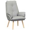 vidaXL Sessel Wolkengrau Polyester und Sperrholz