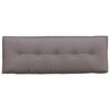 vidaXL R&uuml;ckenkissen Taupe 140 x 19 x 50 cm Stoff