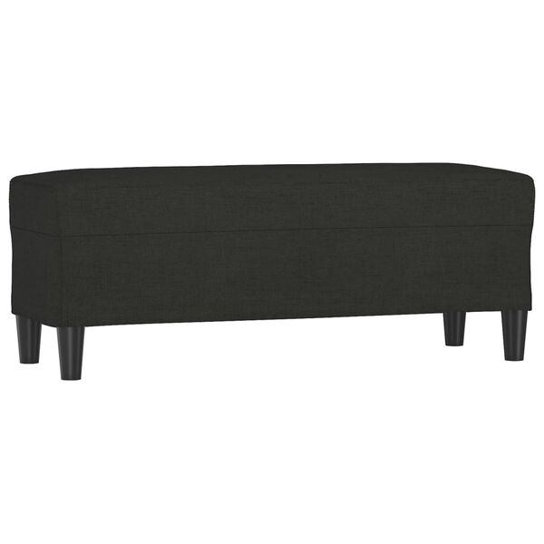 vidaXL Sitzbank Schwarz 100x35x41 cm Stoff