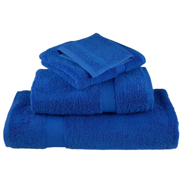 vidaXL Premium Handt&uuml;cher SOLUND 2 Stk. Blau 50x100 cm 600 g/m&sup2;