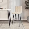 vidaXL Barhocker 2 Stk. Creme Samt