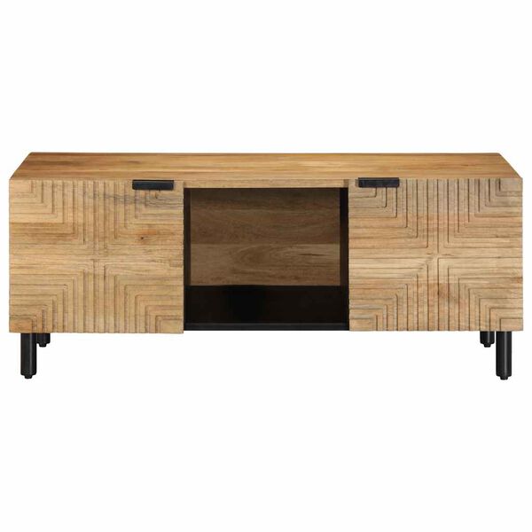 vidaXL Couchtisch Braun 100x54x40 cm Massivholz Mango
