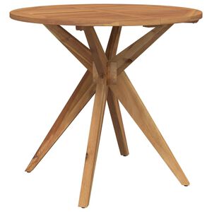 vidaXL Gartentisch Rund &Oslash;85x75 cm Massivholz Akazie