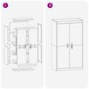 vidaXL Aufbewahrungsschrank 2 pcs Anthrazit 80 x 40 x 140 cm Stahl