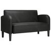 vidaXL Zweisitzer-Sofa Schwarz 110 cm Kunstleder