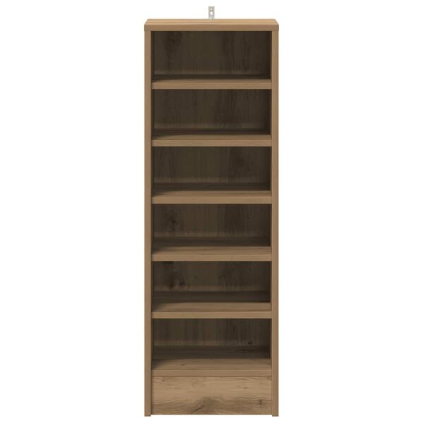 vidaXL Schuhschrank Artisan-Eiche 32x35x92 cm Holzwerkstoff