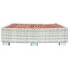 vidaXL Spa-Einstiegsstufe Hellgrau Poly Rattan 92x45x25 cm