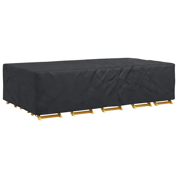 vidaXL Gartenm&ouml;belabdeckung Schwarz 305 x 190 x 85 cm 210D