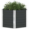 vidaXL Garten-Hochbeet Anthrazit 129 x 129 x 77 cm Verzinkter Stahl