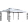 vidaXL Pavillon 3x6 m Wei&szlig;