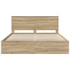 vidaXL Bettrahmen Sonoma 180 x 200 cm Massives Kiefernholz
