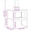 vidaXL Feuerstelle Braun 60 x 40 x 96 cm Wetterfeststahl