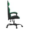 vidaXL Gaming-Stuhl Schwarz und Gr&uuml;n Kunstleder