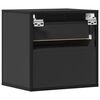 vidaXL Wand-Nachttische 2 Stk. Schwarz 40x31x39,5 cm
