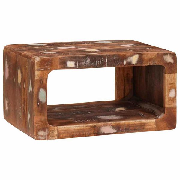 vidaXL Nachttisch Braun 45 x 30 x 24 cm Massives upgecyceltes Holz
