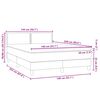 vidaXL Boxspringbett mit Matratze Dunkelgr&uuml;n 140x220 cm Samt