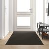 vidaXL Fu&szlig;matte Sonstiges Schwarz 120 x 300 cm Polypropylen und Vinyl