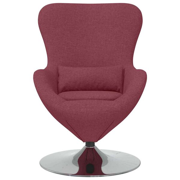 vidaXL Eiersessel Weinrot 63 x 73 x 90 cm Stoff