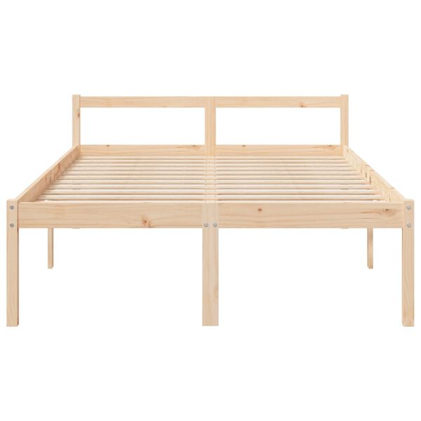 vidaXL Seniorenbett 120x200 cm Massivholz Kiefer