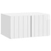 vidaXL Wandmontierter TV-Schrank 59,5 x 41 x 30 cm Hochglanz Wei&szlig;