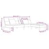 vidaXL Schlafsofa 2-Sitzer mit 2 Kissen & Hocker Braun Samt