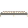 vidaXL Bettgestell ohne Matratze Dunkelgrau 120x190 cm Stoff