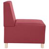 vidaXL Modulares Armfreies Sofa 3 pcs Weinrot 55 x 74 x 82 cm