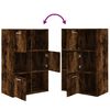 vidaXL Lagerschrank R&auml;uchereiche 60x29,5x90 cm