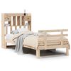 vidaXL Massivholzbett mit Regal ohne Matratze 90x190 cm Kiefer