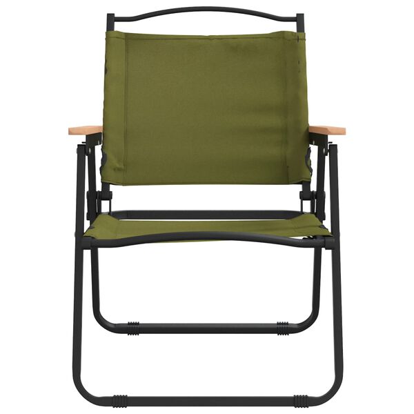 vidaXL Campingst&uuml;hle 2 Stk. Gr&uuml;n 54x55x78 cm Oxford-Gewebe