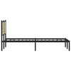 vidaXL Metallbett ohne Matratze Sonoma-Eiche 140x200 cm
