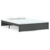 vidaXL Massivholzbett Grau 140x190 cm
