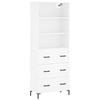 vidaXL Highboard Wei&szlig; 69,5x34x180 cm Holzwerkstoff