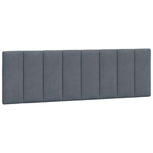 vidaXL Kopfteil-Kissen "Hanko" Dunkelgrau 160 cm Samt