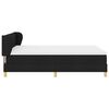 vidaXL Boxspringbett mit Matratze Schwarz 140 x 200 cm Stoff