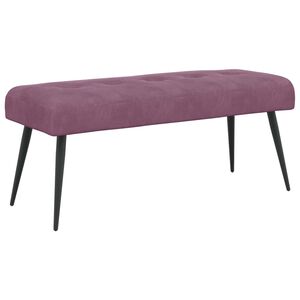 vidaXL Bank mit Knopfheftung Lila 110 x 40 x 46 cm Samt