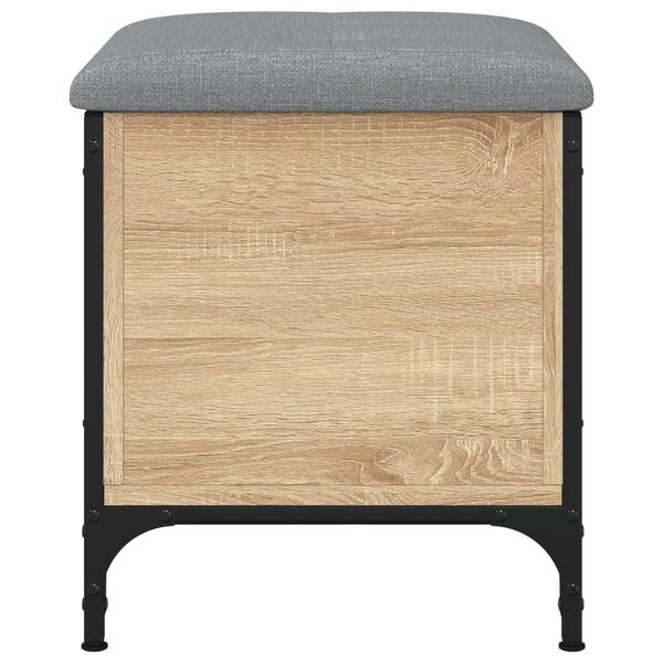 vidaXL Sitzbank mit Stauraum Sonoma-Eiche 42x42x45 cm Holzwerkstoff